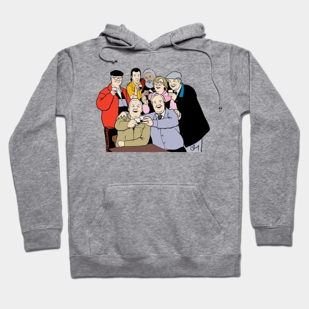Still Game (Colour) Hoodie by littlefence